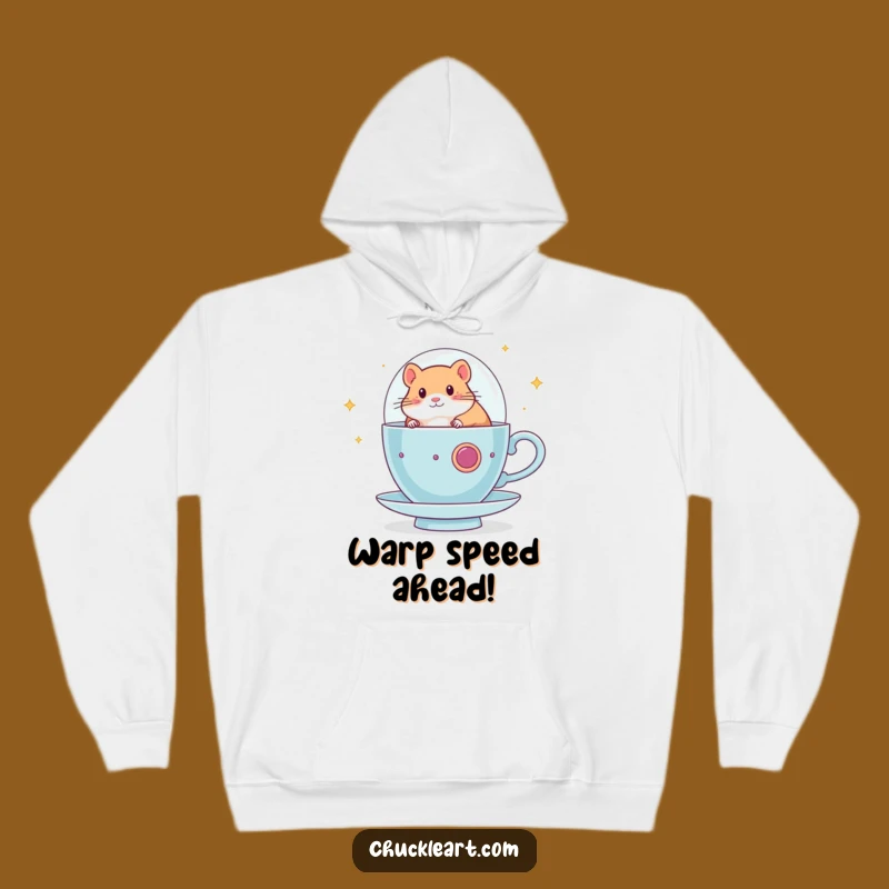 Funny Hamster Spaceship Hoodie: Cozy Cosmic Explorer, Hilarious Gift for Dreamers
