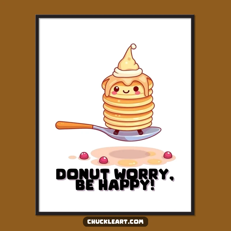Funny Free Printable Wall Art: Escaping Pancakes Seeking Freedom, Hilarious Downloadable Decor