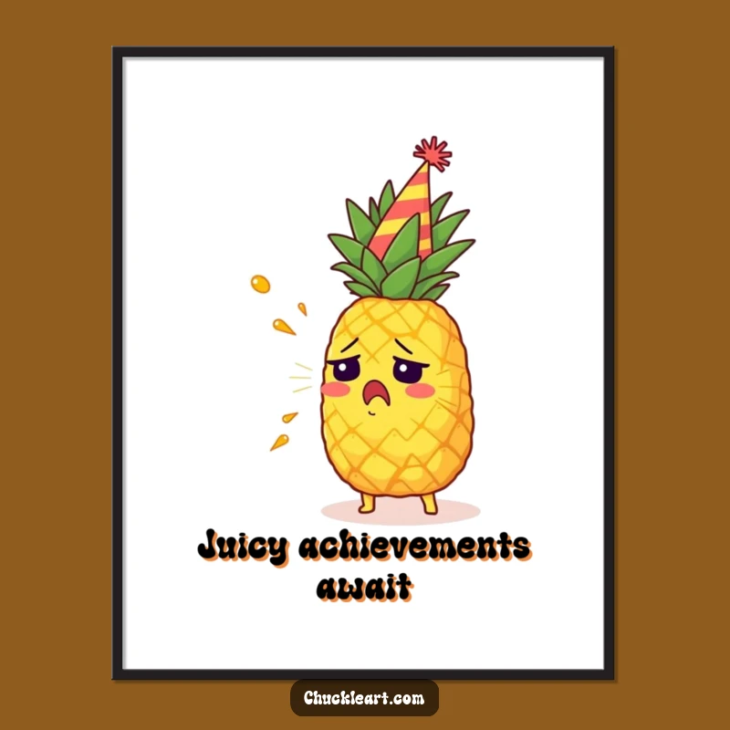 Funny Free Printable Wall Art: Exploding Pineapple Party Download