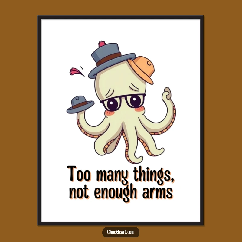 Quirky Free Printable Wall Art: Octopus Hat Collector!