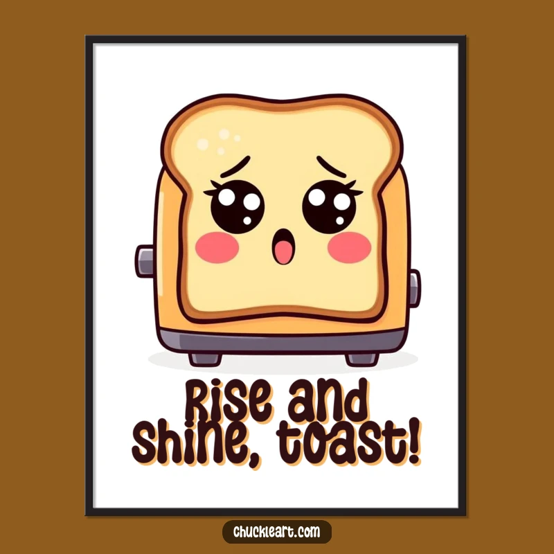 Free Printable Shocked Toast Toaster Art - Funny Downloadable Decor