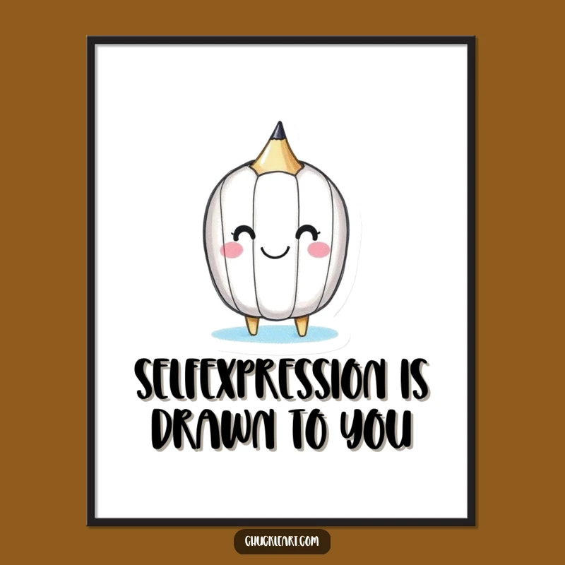 Funny Free Printable Wall Art: Happy Pencil Drawing Smiley Face DIY Downloadable Decor