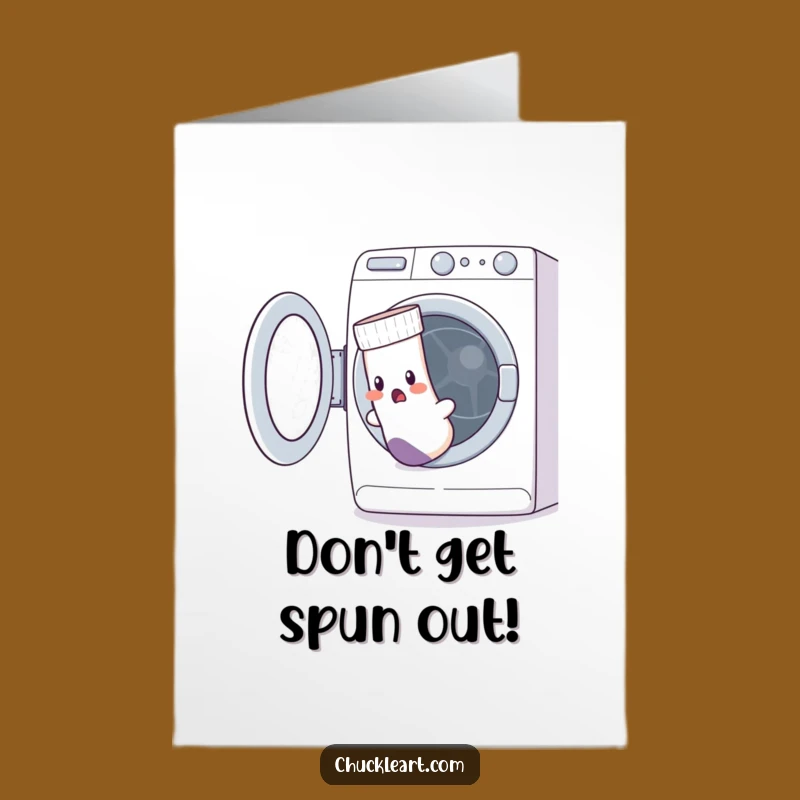 Free Printable Birthday Card: Funny Sock Escape Design - Downloadable DIY Hilarious Gift