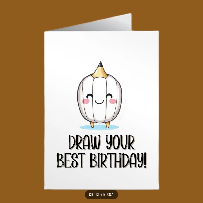 Free Printable Birthday Card: Happy Pencil DIY Downloadable Humorous Gift