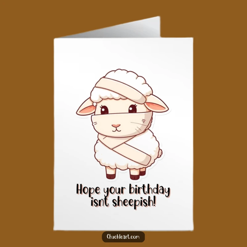 Funny Free Printable Birthday Card: Sheepish Sheep's Big Oops - Downloadable Humor Gift!