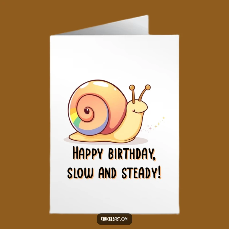 Free Printable Rainbow Snail Birthday Card: Sparkle Your Special Day! Downloadable Magic!