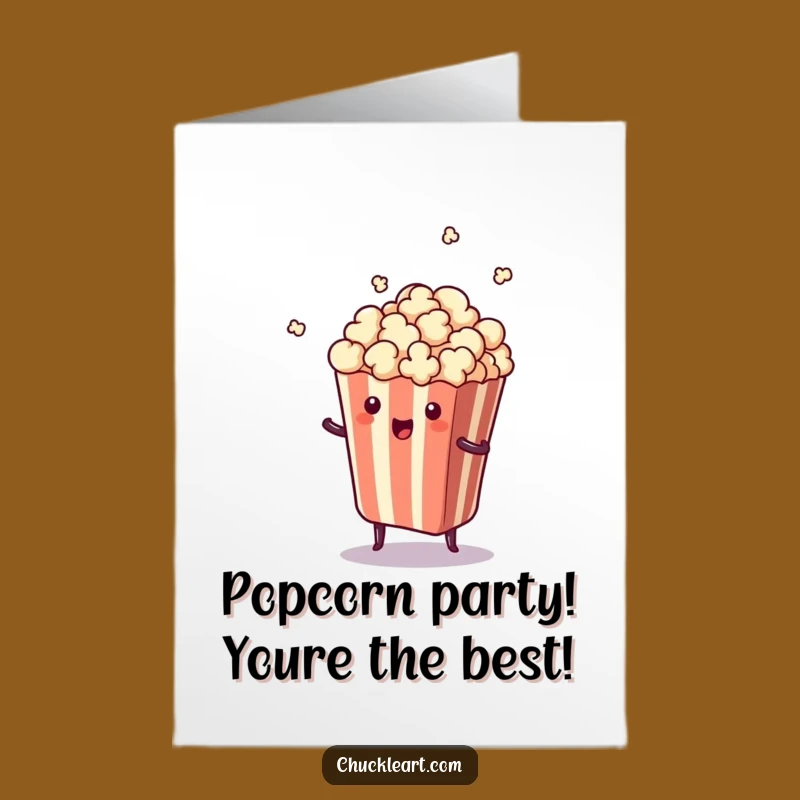 Free Printable Birthday Card: Funny Popcorn Surprise - A Hilarious Downloadable Gift!