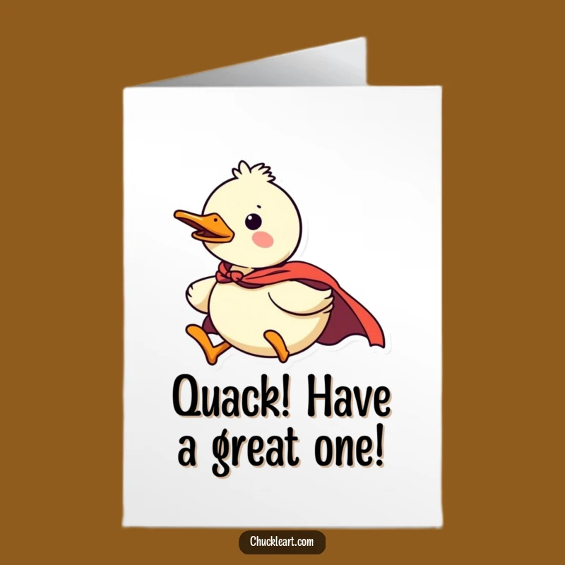 Free Printable Superhero Duck Birthday Card: Funny Downloadable Gift for Heroes!