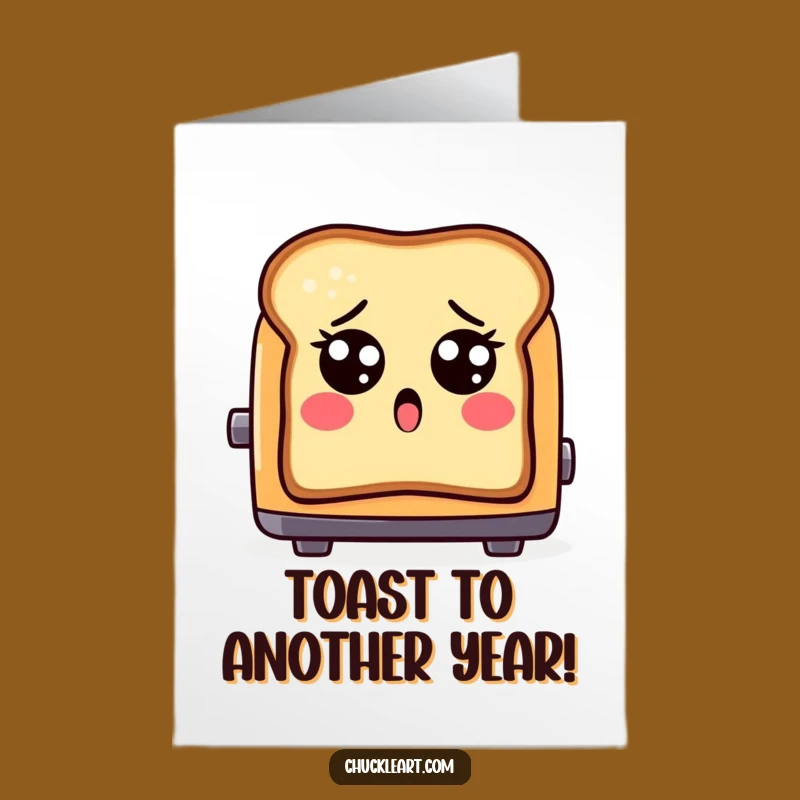 Free Printable Shocked Toast Birthday Card - Funny Downloadable Gift