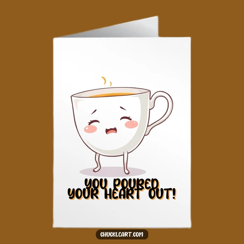 Free Printable Confused Teacup Congratulations Card - Funny Downloadable Gift