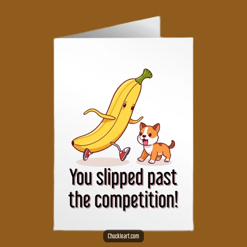 Free Printable Congrats Card: Banana Peel Prank Downloadable Gift