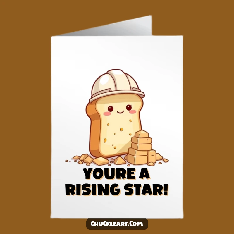Free Printable Congrats Card: Funny Bread Builder Achievement - Downloadable DIY Celebration