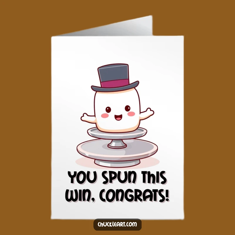 Free Printable Congrats Card: Hilarious Marshmallow Balancing, Great Downloadable Gift