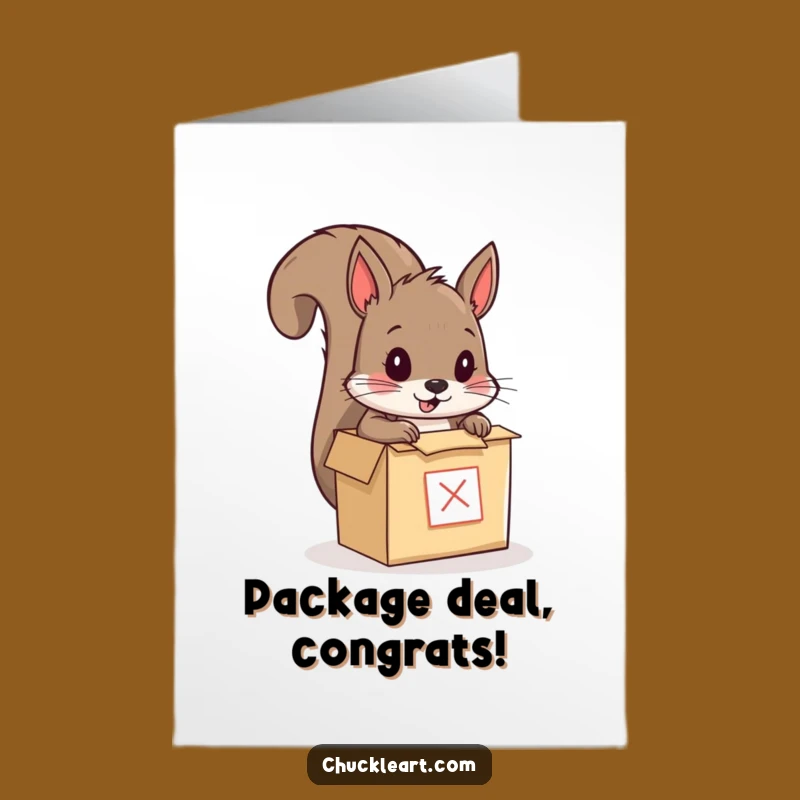 Free Printable Squirrel's Big Move Card - Funny Congrats Downloadable Gift