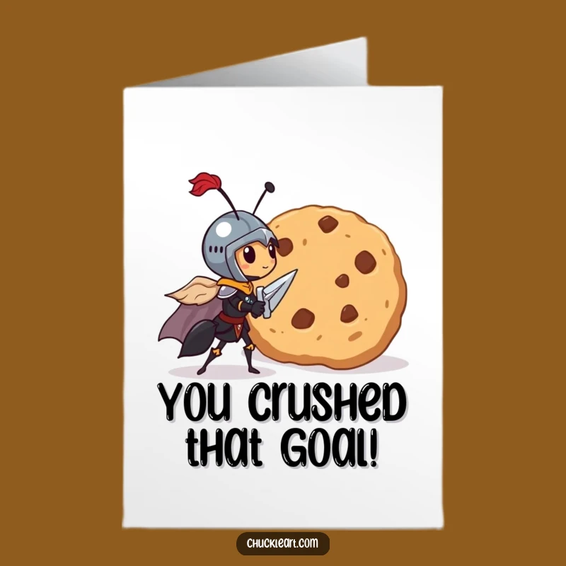 Free Printable Ant Knight Congrats Card: Sweet Victory - Downloadable Tiny Hero Gift