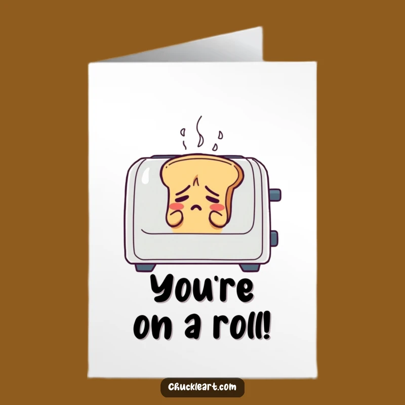 Free Printable Congrats Card: Toasting Under Pressure Downloadable Gift