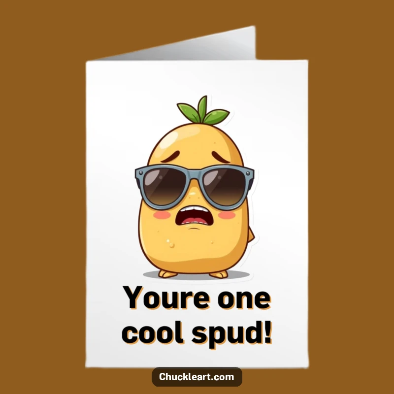 Free Printable Congrats Card: Potato's Big Style Win Funny Gift