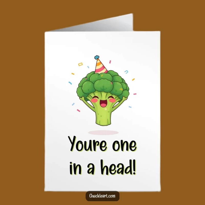 Free Printable Broccoli Congrats Card: Party Veggie Cheers! Downloadable Success!