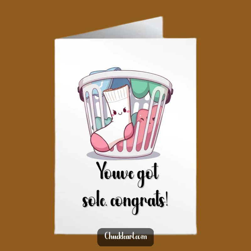 Free Printable Sock Escape Congratulations Card - Funny Downloadable Gift