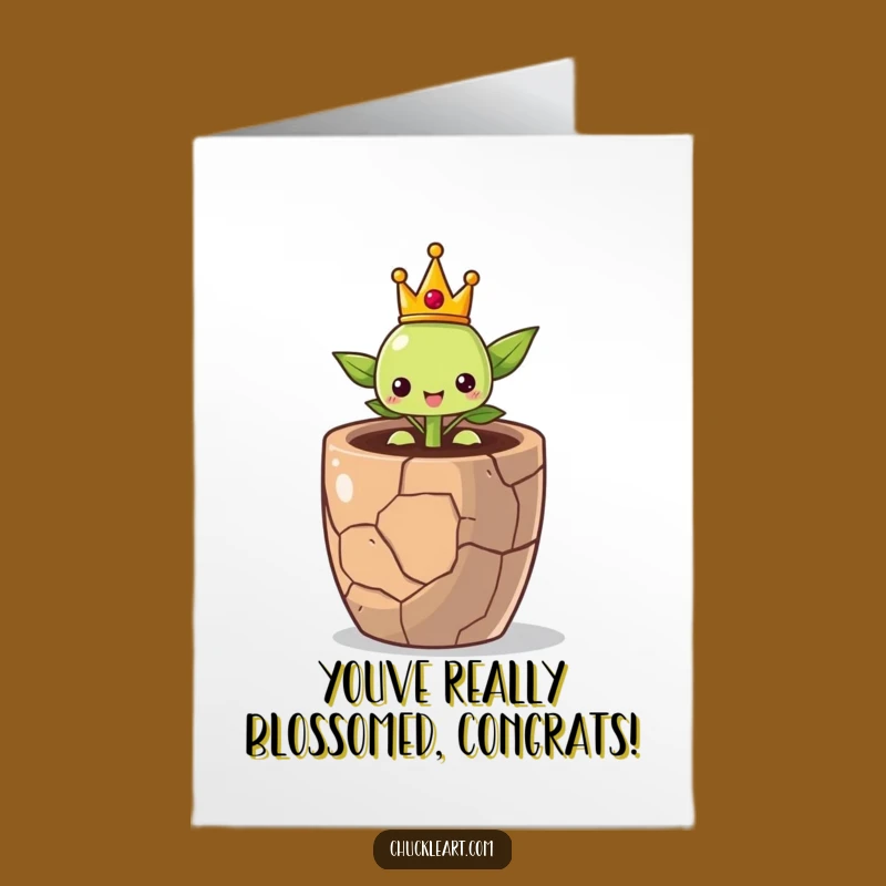 Free Printable Congrats Card: Sprout's Royal Achievement - Downloadable Celebration