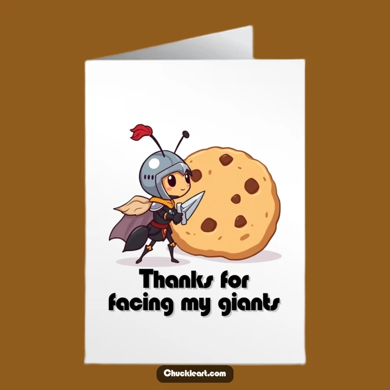 Free Printable Ant Knight Thank You Card: Cookie Gratitude - Downloadable Brave Gift