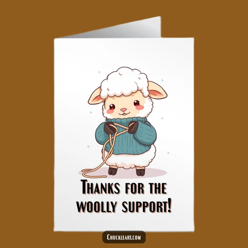 Free Printable Sheep Thank You Card - Humorous Woolly Downloadable Gift