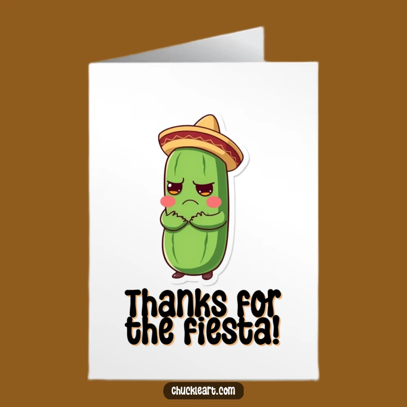 Free Printable Thank You Card: Funny Grumpy Pickle Hug - Downloadable DIY Appreciation