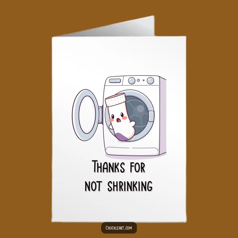 Free Printable Thank You Card: Funny Sock Escape - Downloadable DIY Expressive Gift