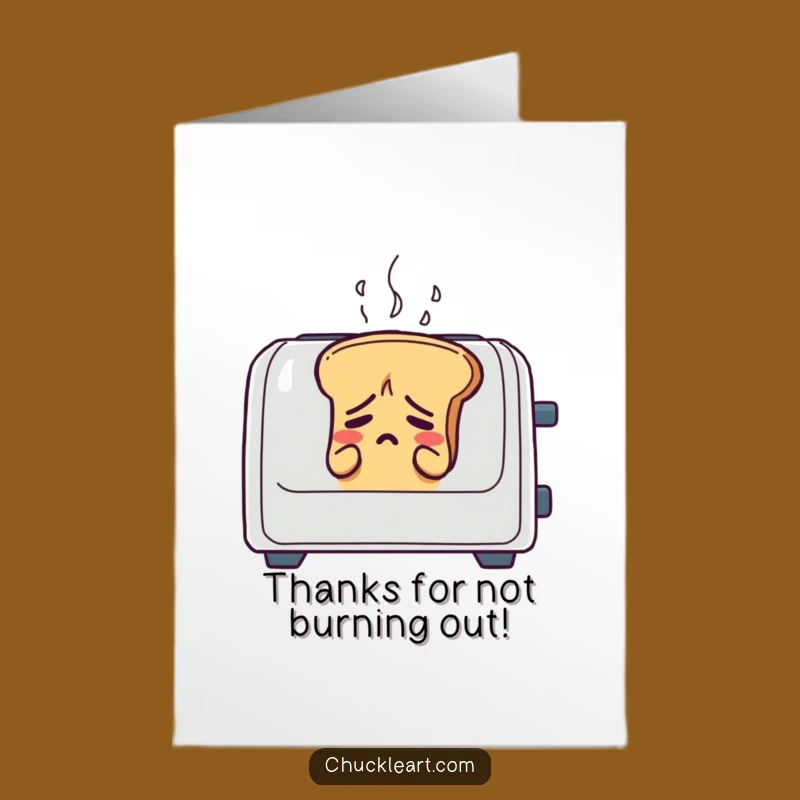 Free Printable Thank You Card: Toasted Thanks Downloadable Gift