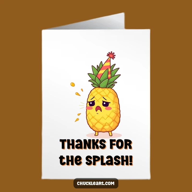 Hilarious Free Printable Thank You Card: Pineapple Juice Spray Thanks