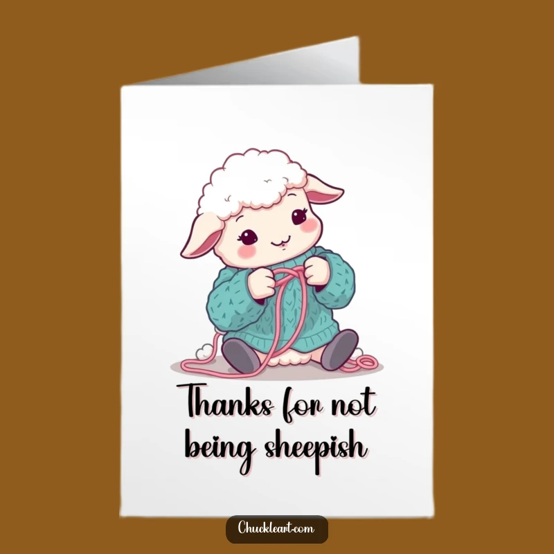 Humorous Free Printable Thank You Card: Sheep's Thanks!