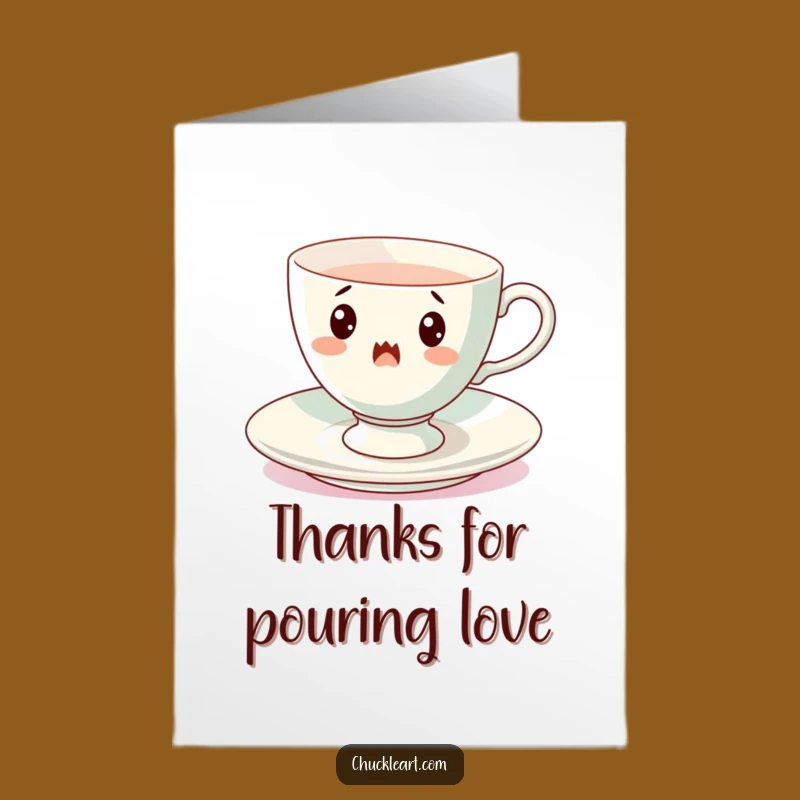 Free Printable Thank You Card: Spinning Teacup, Charming Downloadable Gift of Gratitude