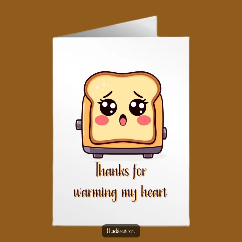 Free Printable Shocked Toast Thank You Card - Funny Downloadable Gift