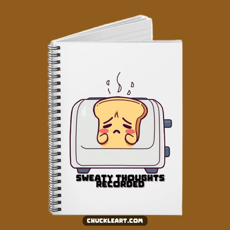Funny Anxious Bread Toaster Notebook: Jot Down Your Worries and Witty Thoughts