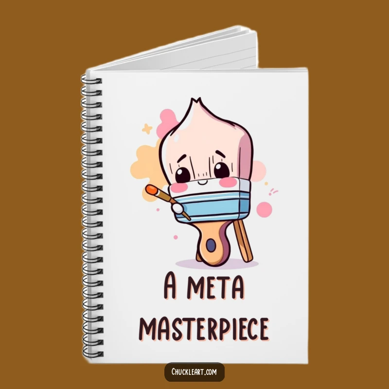 Funny Clumsy Paintbrush Notebook: Jot Down Ideas with Artistic Amusement