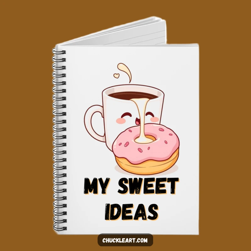 Funny Coffee & Donut Notebook: Cheeky Morning Treat Humor Journal Gift!