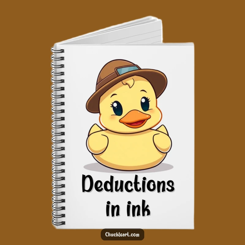 Funny Detective Duck Notebook - Hilarious Journal for Mystery Solvers