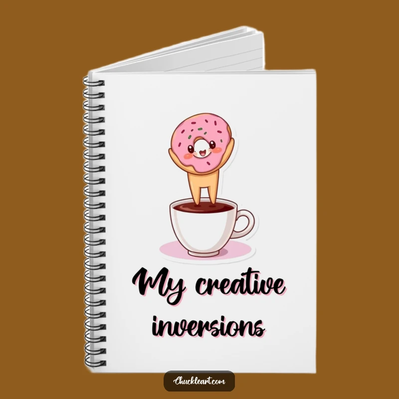 Funny Donut Headstand Notebook: Jot Down Ideas - Hilarious Funny Gift!