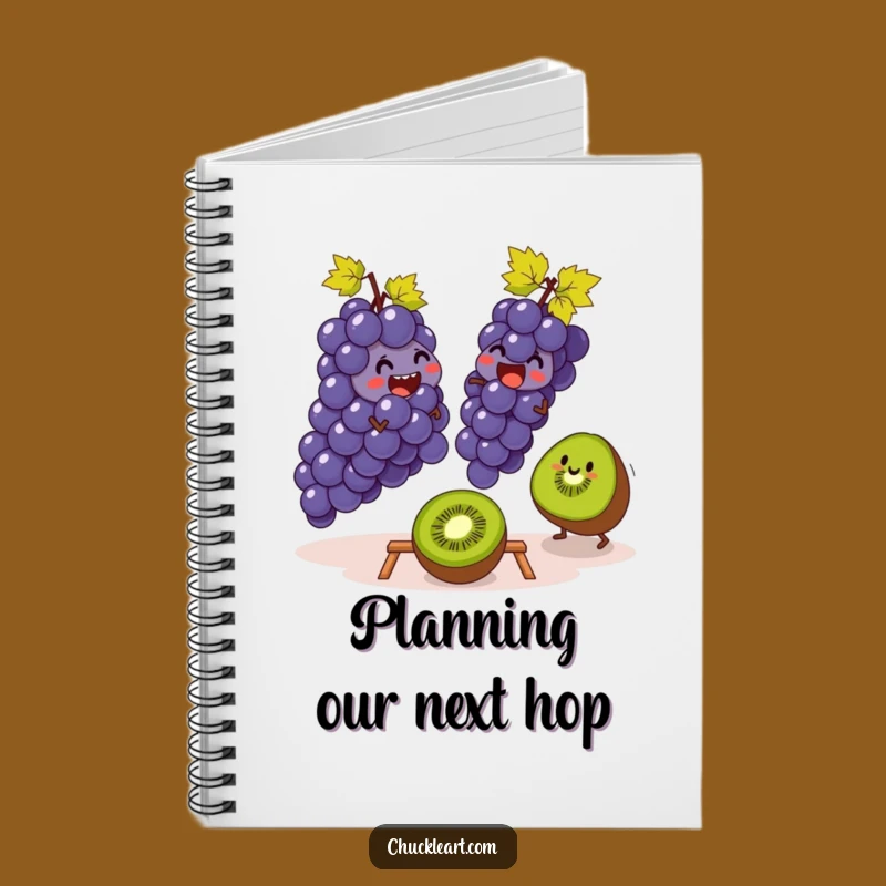 Funny Grapes & Kiwi Leapfrog Notebook: Jot Down Funny Ideas