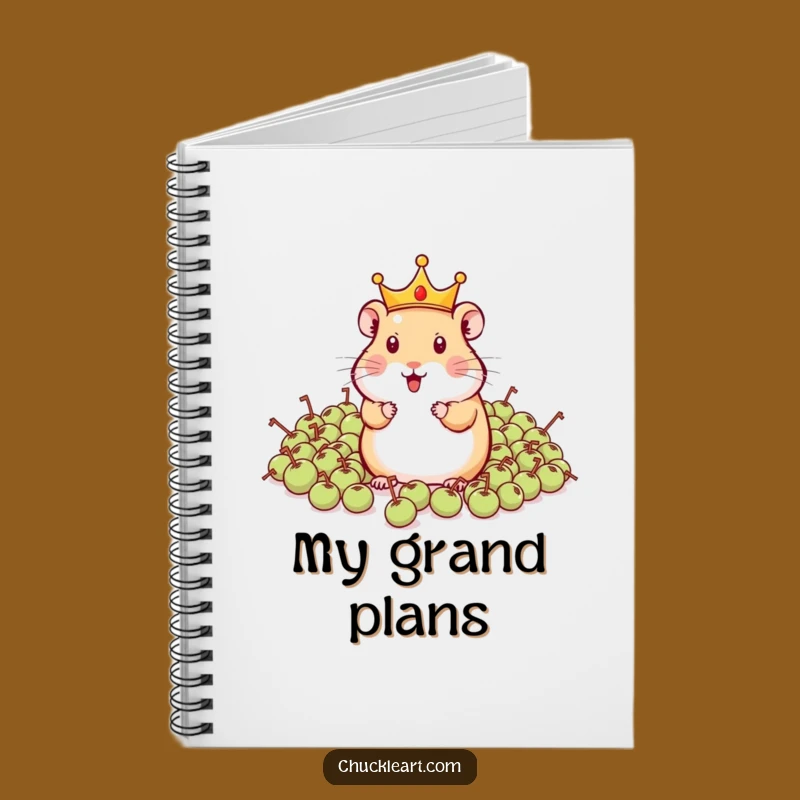 Funny Hamster King Notebook: Jot Down Orders with Rodent Reign