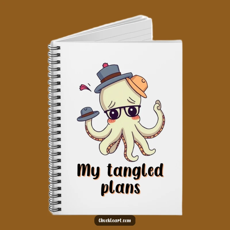 Funny Octopus Hat Notebook: Hilarious Journal for Multitaskers!