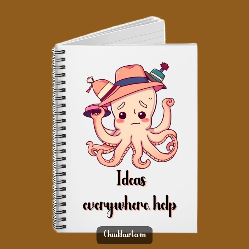 Funny Octopus Hats Notebook: Hilarious Journal for Busy Minds