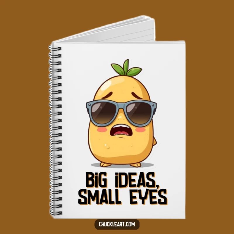 Funny Potato Style Notebook - Hilarious Journal for Spud & Fashion Lovers