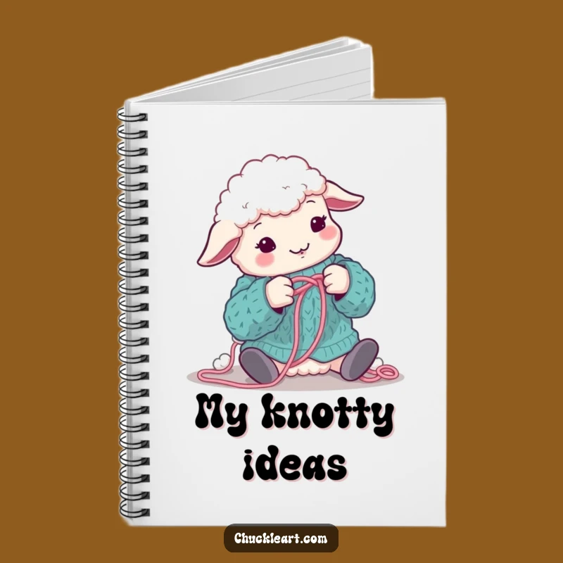 Funny Sheep Knitting Notebook: Hilarious Journal for Crafters!