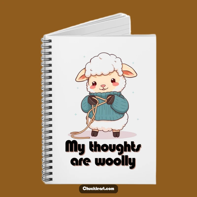 Funny Sheep Knitting Notebook: Hilarious Journal for Crafty Ideas