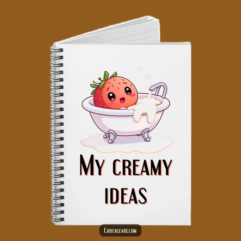 Funny Strawberry Milk Bath Notebook: Jot Down Laughs, Hilarious Journal!