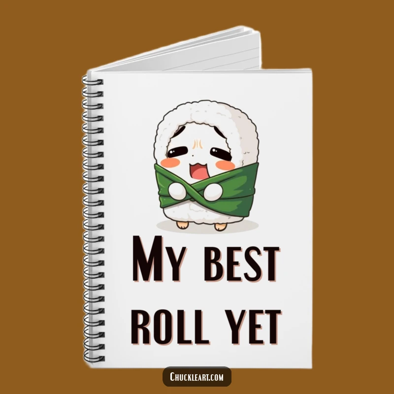 Funny Sushi Roll Belt Tie Notebook: Jot Down Funny Notes