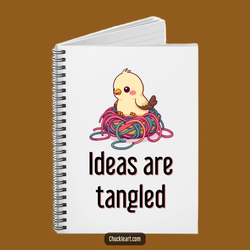 Funny Bird Yarn Nest Notebook: Jot Down Your Creative Ideas, Hilarious Gift for Crafters