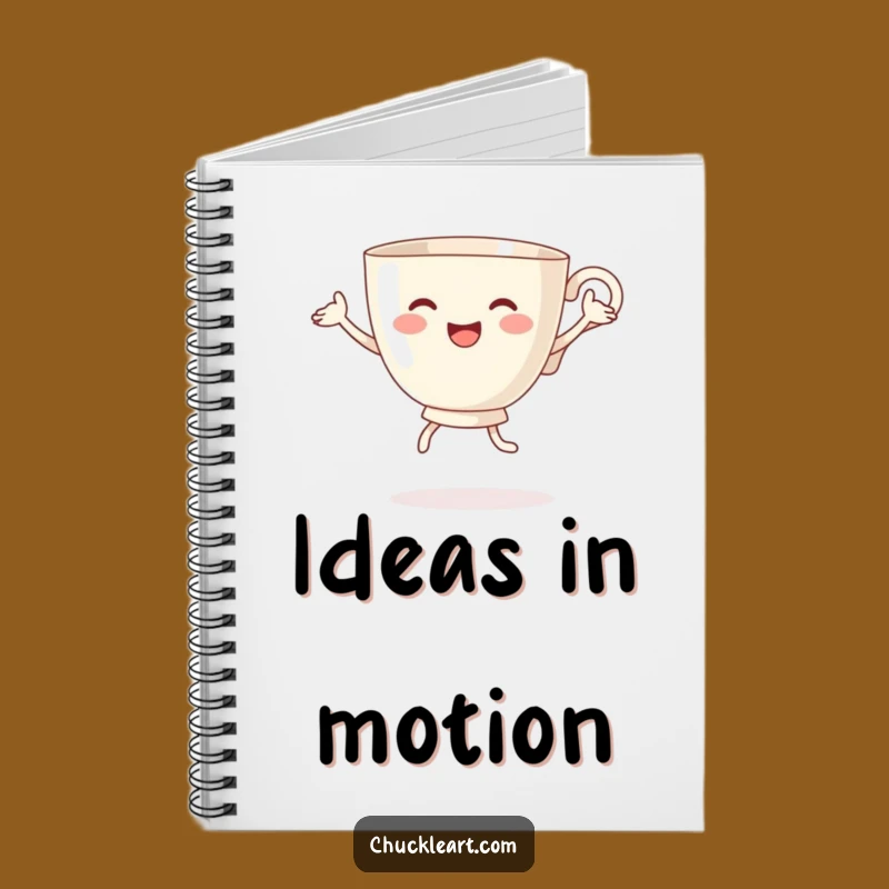 Funny Dancing Teacup Notebook - Hilarious Journal for Tea Lovers & Dancers