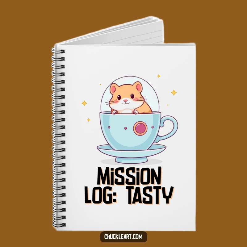 Funny Hamster Spaceship Notebook: Fuel Your Ideas, Hilarious Gift for Cosmic Thinkers